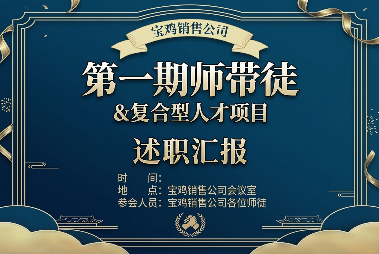 金箔风企业培训会议述职汇报矢量元素 | AI智能生成设计模板-千图AI