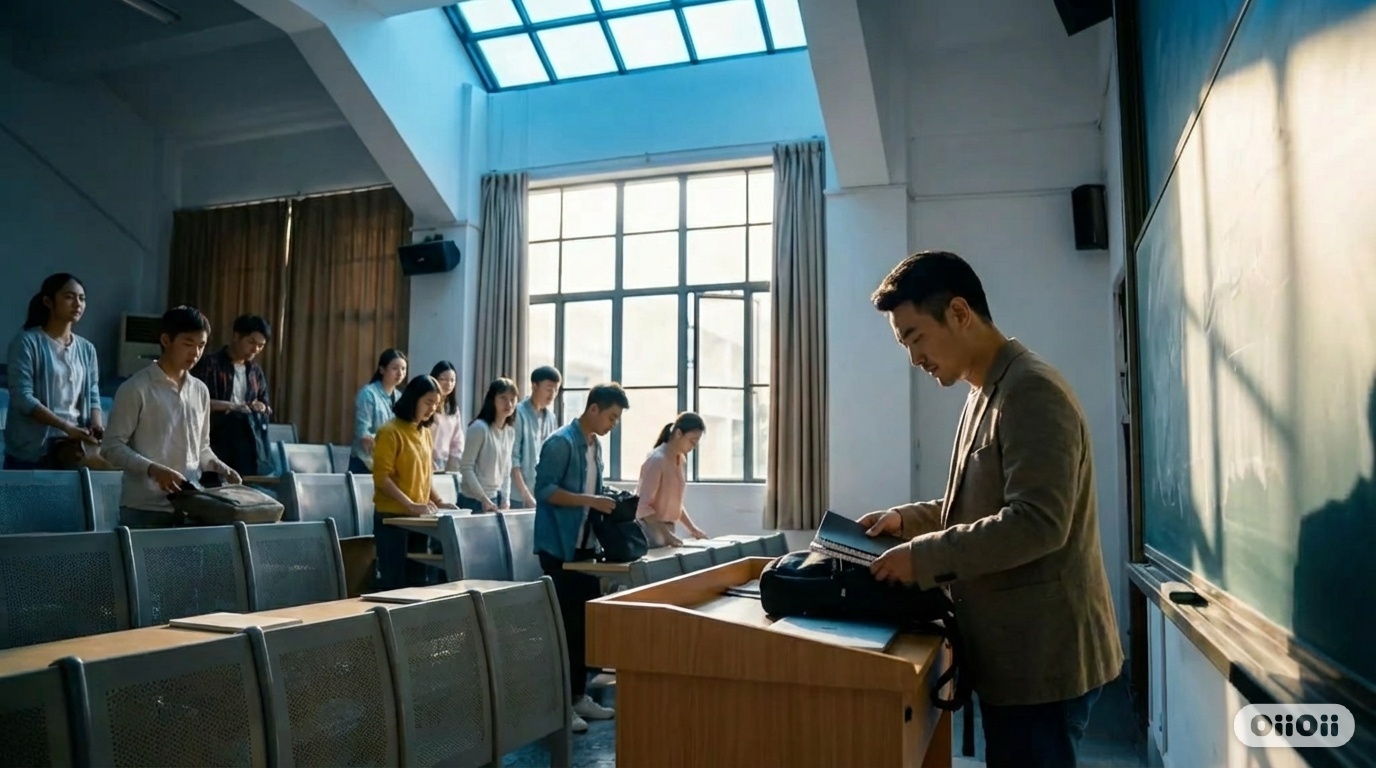 教师教育工作者授课人员教室课堂教学场景人像照片 | AI智能生成设计模板-千图AI