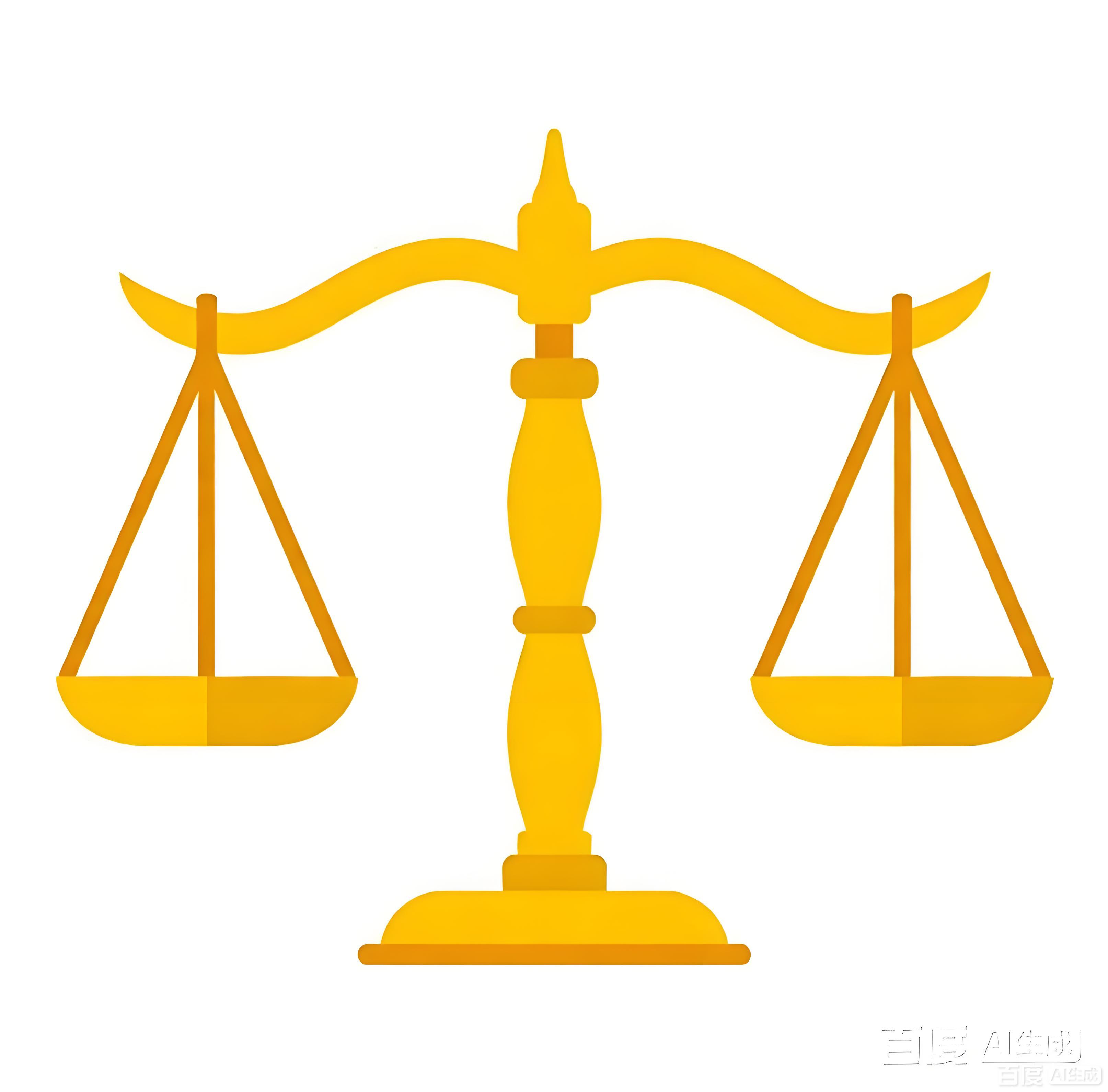 扁平化手绘风天平法律元素 | AI智能生成设计模板-千图AI