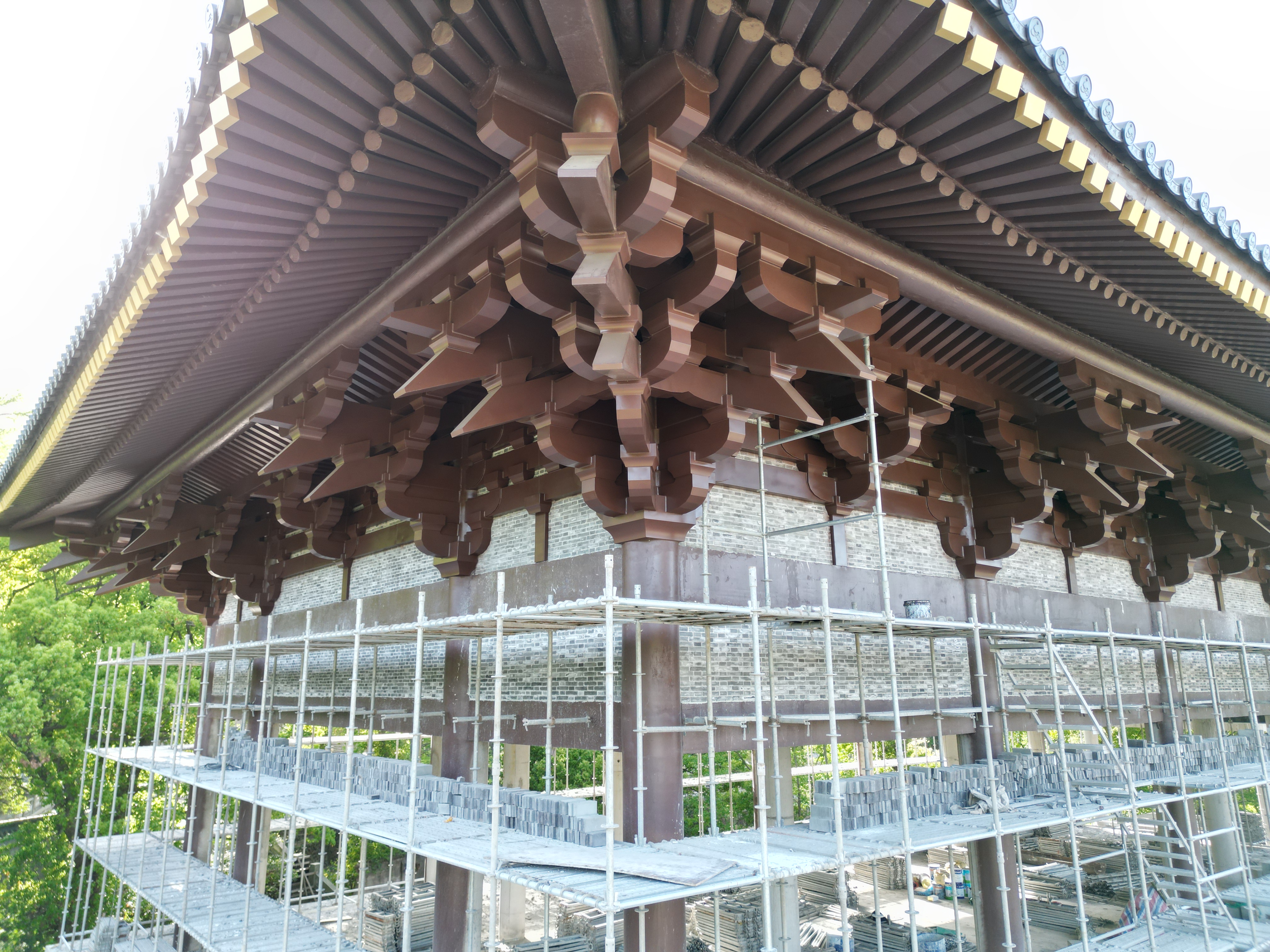 中国风古建筑斗拱结构讲解商业照片 | AI智能生成设计模板-千图AI