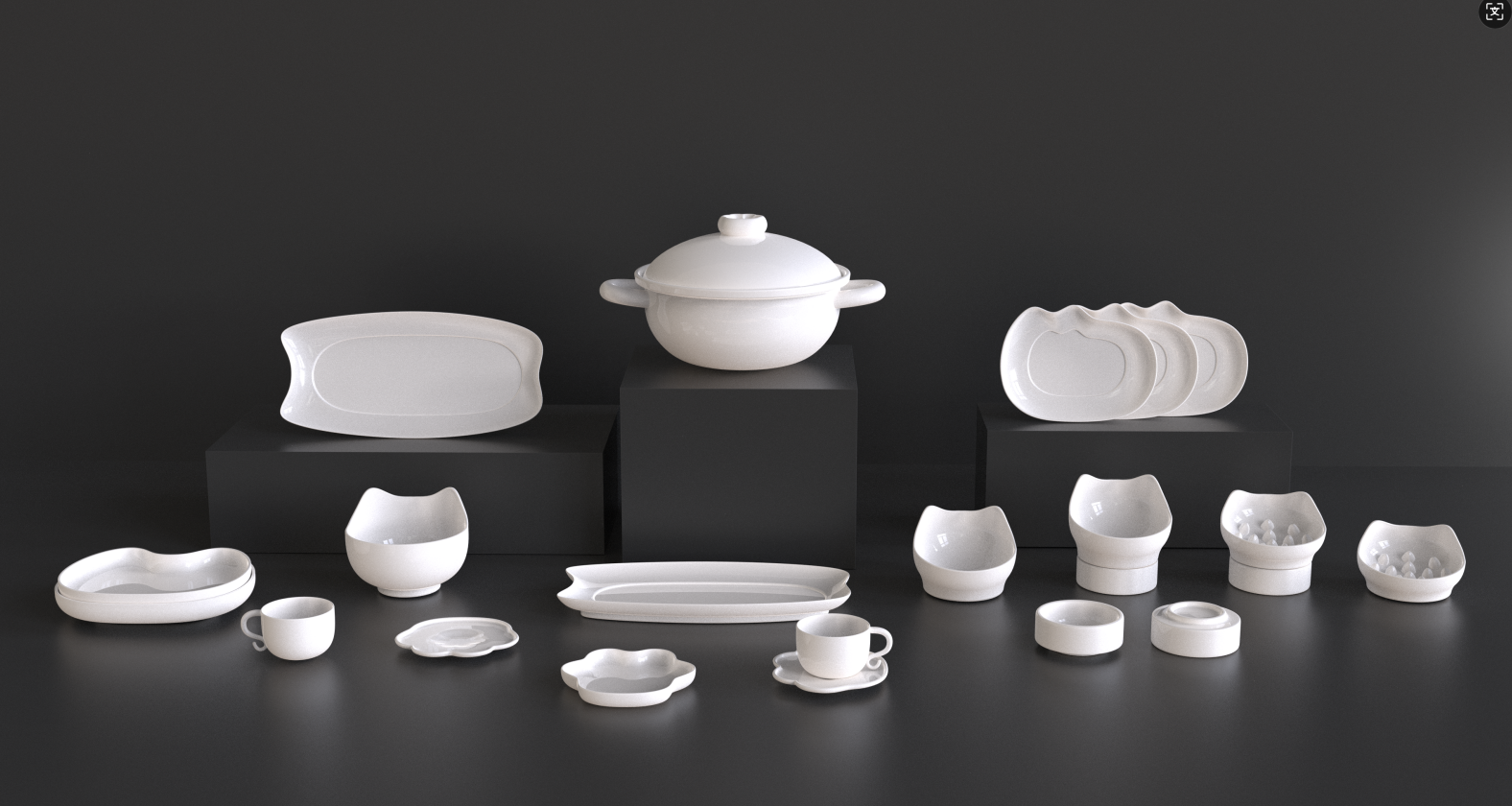家居餐具厨具用品展示商业照片 | AI智能生成设计模板-千图AI